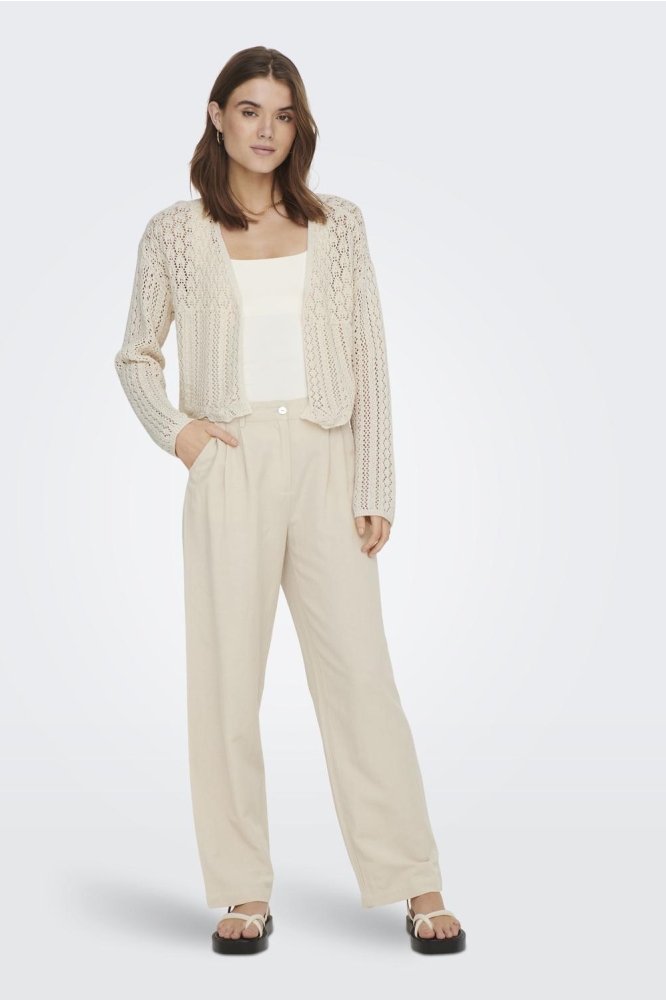 ONLNOLA 7/8 LIFE OPEN CARDIGAN KNT 15290744 Cloud Dancer